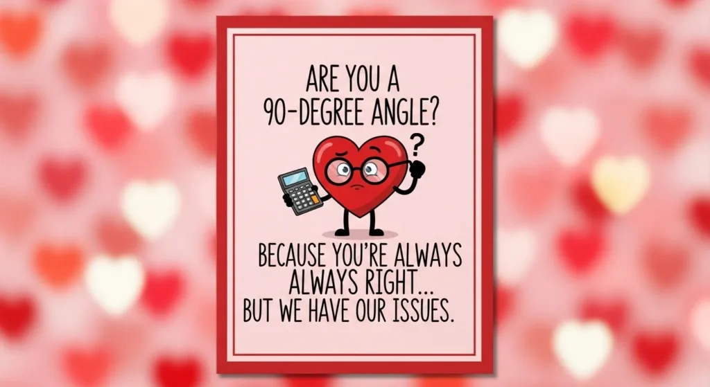 Sarcastic Valentines Math Puns